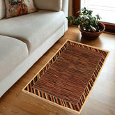 handmade Modern Gabbeh Blue Red Hand Knotted RECTANGLE 100% WOOL area rug 3  x 5